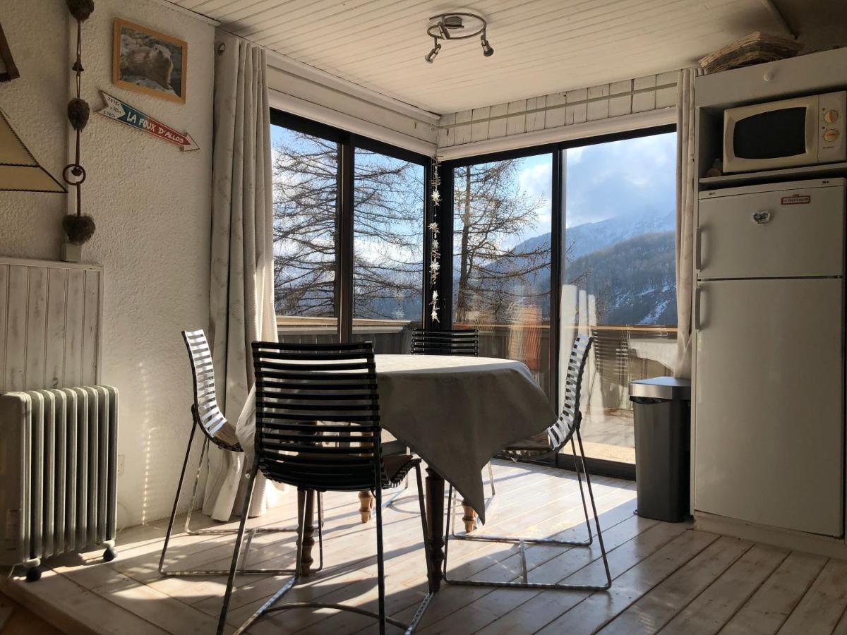 Grand Studio La Foux D Allos Avec Vue Et Terrasse 외부 사진